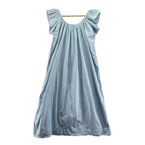 Kalita Andromeda Days Blue Maxi Dress Size XS/S Oversized Ruffle Cap Sleeve Tie - Picture 4 of 14